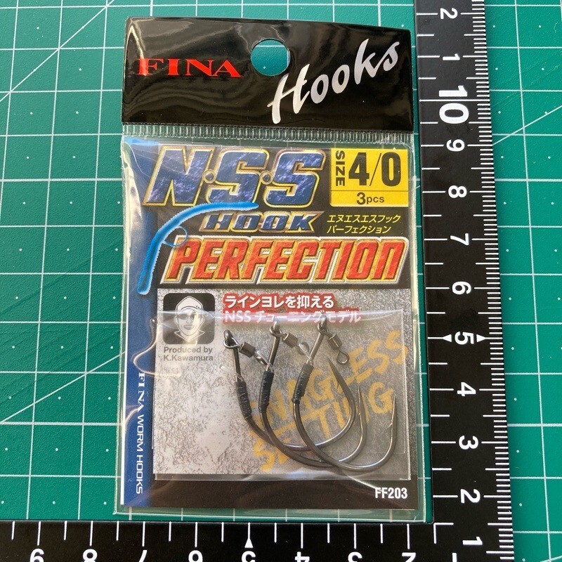 #7769 ハヤブサ FINA NSSフック パーフェクション #4/0 HAYABUSA ワームフック拍卖