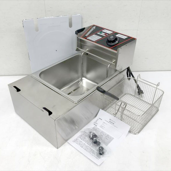 D8574YO ◆1110_3凹【アウトレット品】フライヤー 卓上 Ozonle 電気フライヤー 6L ステンレス 60-200℃未使用 家電 業務用拍卖