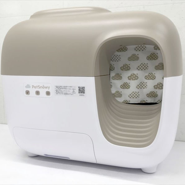 D9345YO ◆1114【美品】猫 トイレ 自動 PetSnowy ブラウンPREMIUM消臭 三重消臭 飛散防止 24時間専用APP対応ペット用品拍卖