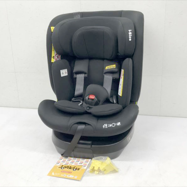 D8659YO ◆1110_2凹【アウトレット品】ジュニアシート Jovikids チャイルドシート(ブラック) R129適合 15ヶ月~12歳頃まで 未使用拍卖