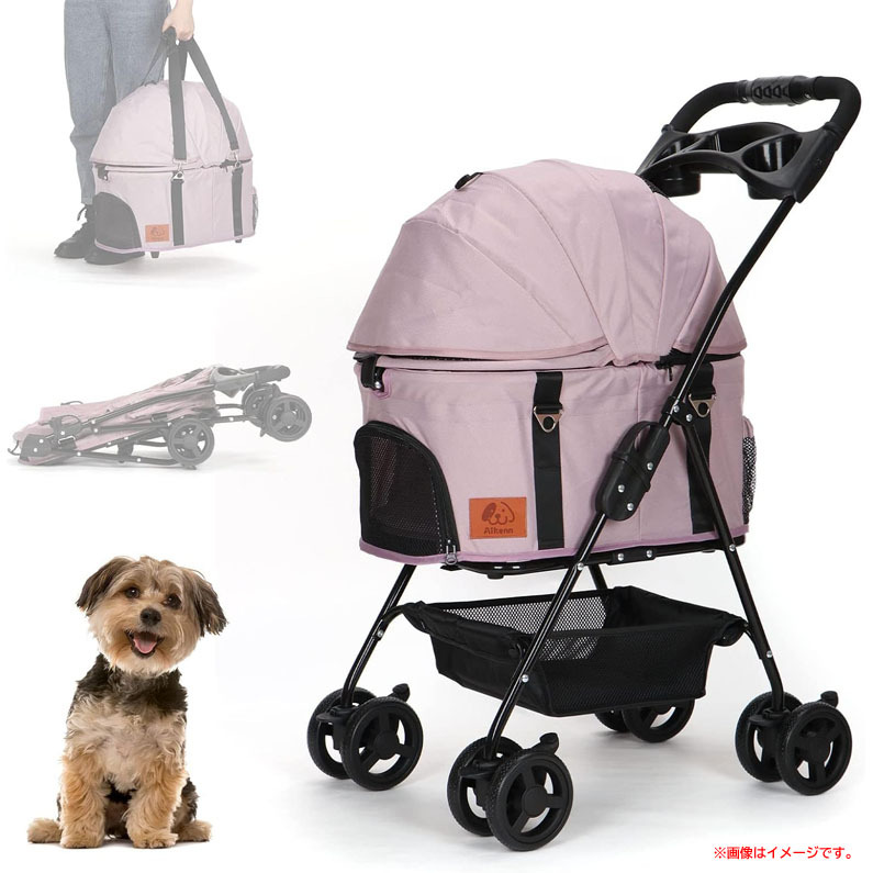 D8560YO ◆1110_3凹【アウトレット品】ペットカート バギー 分離型 犬 猫 Aikenn SP02FHQ 折りたたみ未使用 ペット用品拍卖