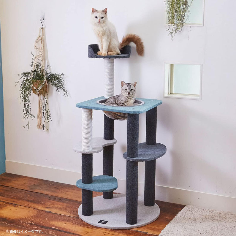 D7415YO ◆1110_9凹【アウトレット品】猫用タワー キャットタワー ペティオ W27184 クリアボウル&ベッドタイプ未使用 ペット用品拍卖