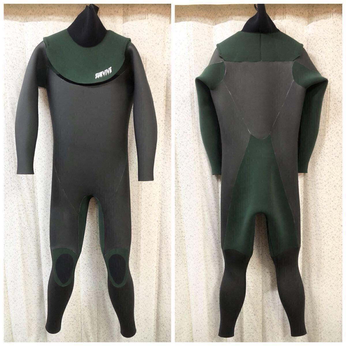 2026年 新品XLサイズ セミドライ5/3mm ハイネックTi-Alpha SURVIVE フルスーツ ジップレス ウエットスーツ 売り切り 国産 起毛生地 拍卖