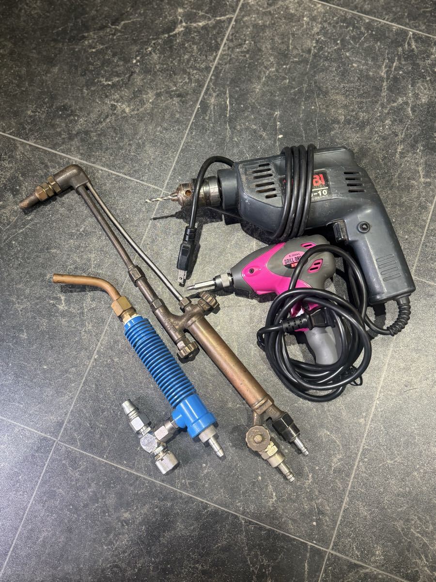 ガス切断機 電動工具 個人用クーラー ジャンク まとめて ドリル 拍卖