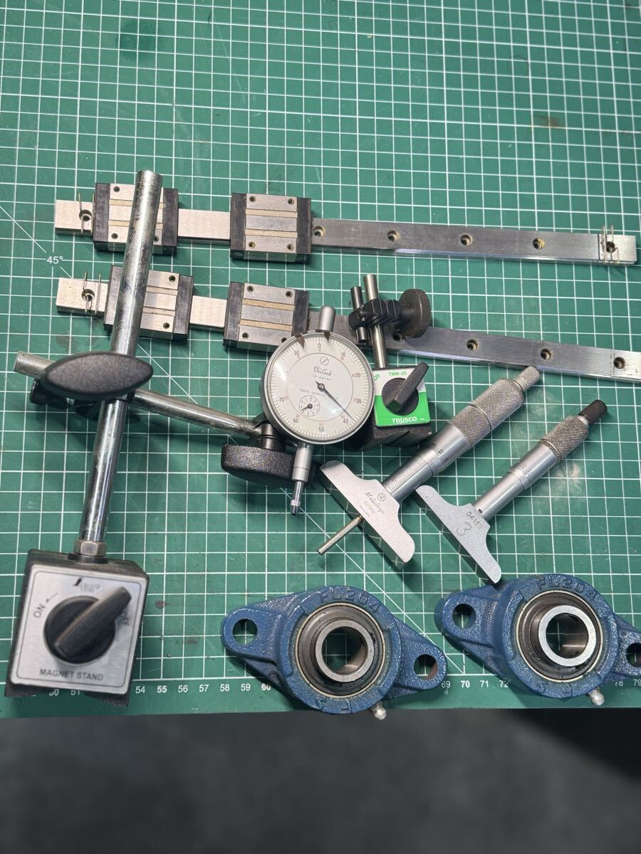 フランジ形ユニット ベアリングユニット リニアガイド ミツトヨ製のデプスマイクロメータ ダイヤルゲージ マグネットスタンド 拍卖