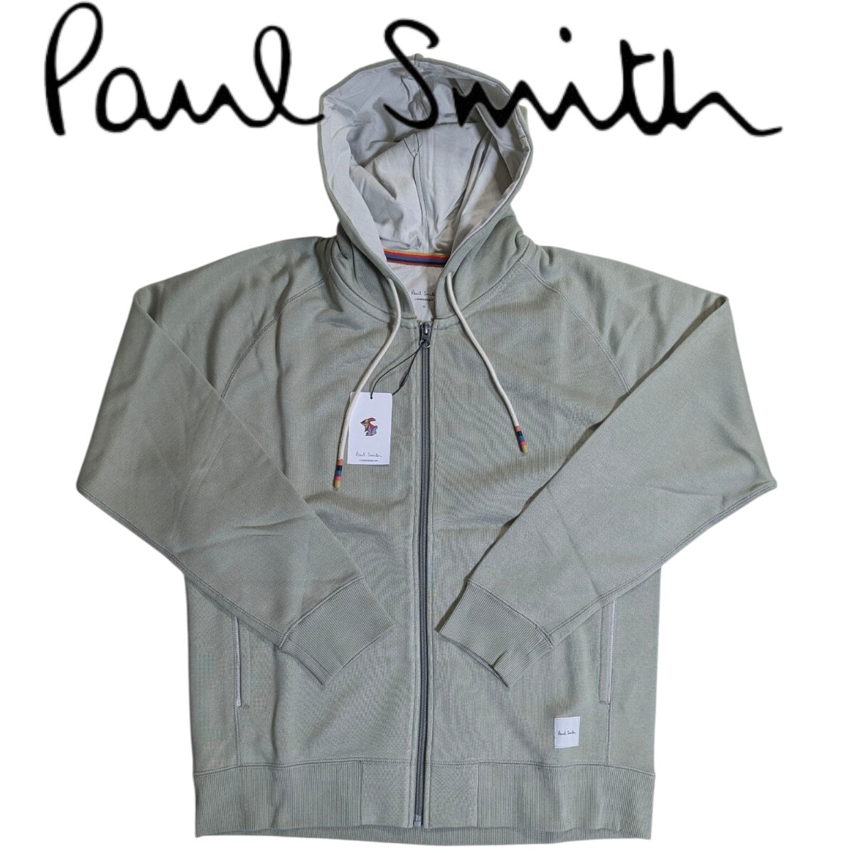 新品 Paul Smith ポールスミス ジップアップ パーカー M ラウンジウェア アーティストストライプ グリーン メンズ 男性 紳士 秋 冬拍卖