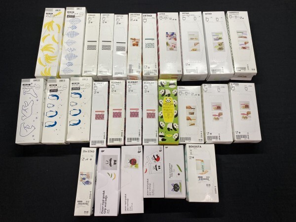 A6-552 ジッパー付き袋 フリーザーバッグ おまとめセット IKEA てんとう虫 サメ ねこ 等拍卖