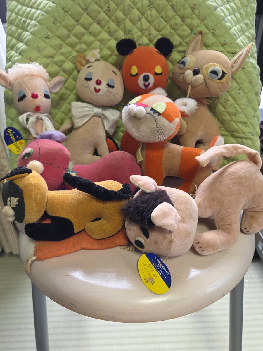 ☆ドリームペッツ・ネコ7匹+ヒツジ1匹・昭和レトロ・アンティーク拍卖