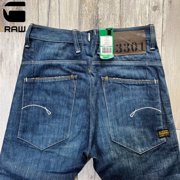 未使用☆G-STAR RAW ジースターロウ☆3301 LOOSE FIT ヴィンテージ加工 デニム W30 L32 S2699拍卖