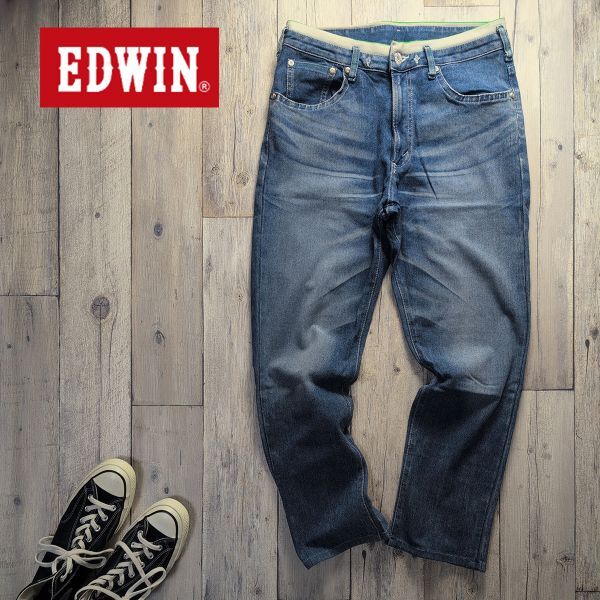 ☆EDWIN エドウィン☆503 jerseys ER007 USED加工 ストレッチ デニム size【L】 S2702拍卖