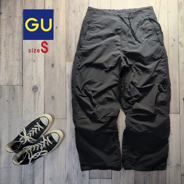 ☆GU ジーユー☆ナイロン パラシュート パンツ Size(S) S2714拍卖