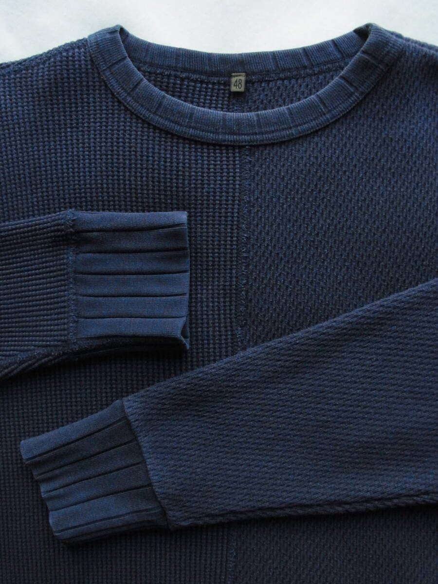 NIGEL CABOURN ナイジェル ケーボン ミリタリーテイスト ワッフル切り替え アシンメトリーデザイン カットソー サイズ 48 日本製拍卖