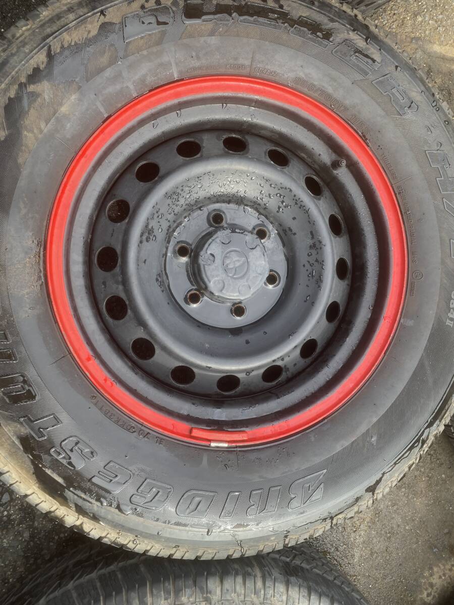 AS1101-1◆トヨタ純正◆FJクルーザー◆17インチ◆6穴139.7◆ブリヂストン◆DUELER◆265/70R17◆5本セット◆中古品◆拍卖