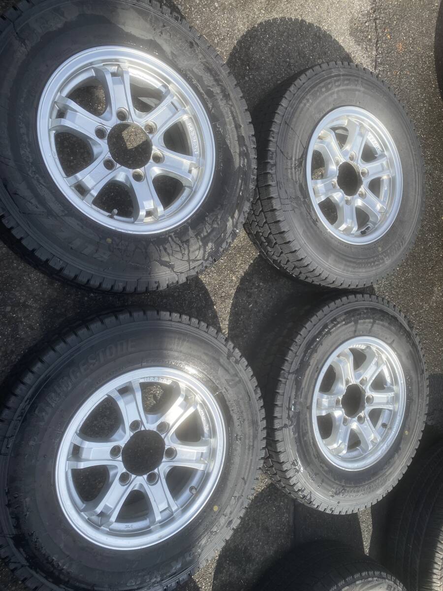 AS1101-4◆溝有り◆Weds製◆KEELER◆ハイエ-ス等◆15×6J+33◆6穴139.7◆BS◆BLIZZAK◆VL10◆2022年製◆195/80R15◆LT◆4本◆中古品◆拍卖