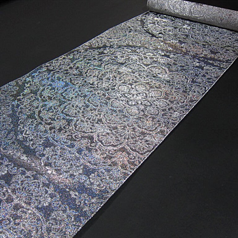 華やかな逸品 新品未仕立 西陣織六通柄丸巻袋帯 豪華大円華紋拍卖