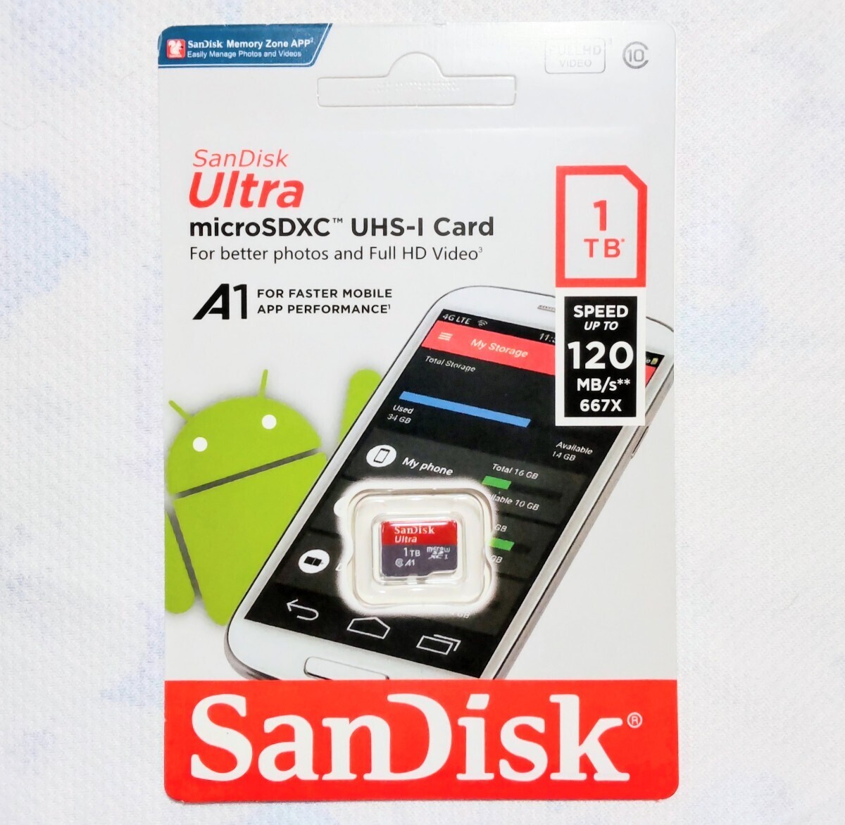②SanDisk Ultra 1TB 120MB UHS-I microSDXC サンディスク拍卖