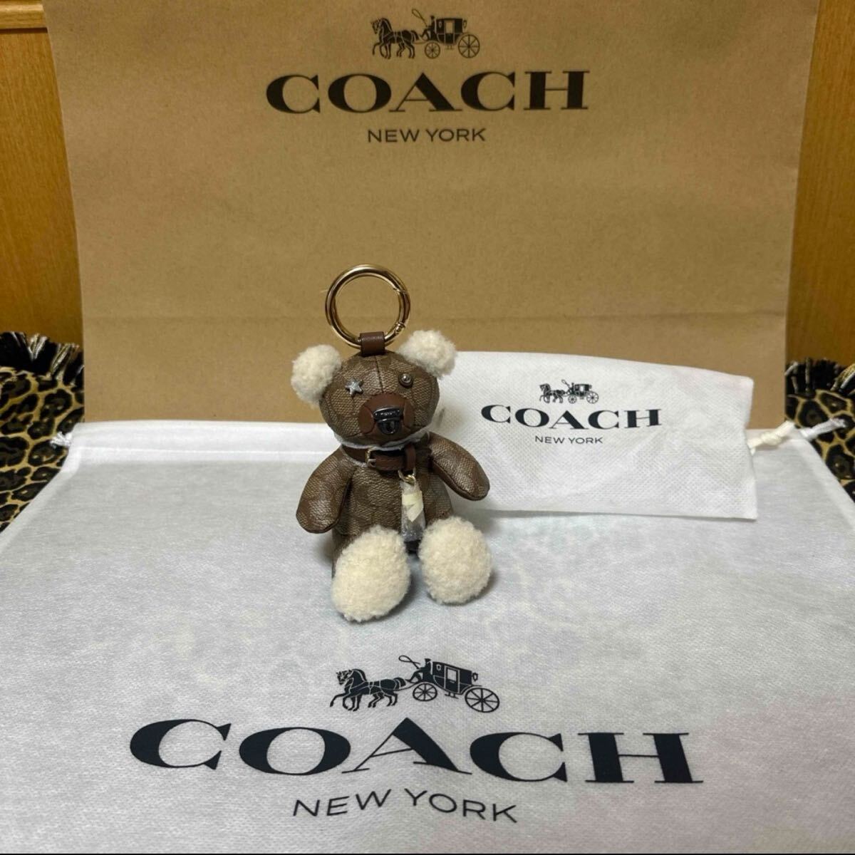 正規品 本物 希少 激レア コーチ COACH シグネチャーライン キーホルダー キーリング 即完売 廃盤拍卖