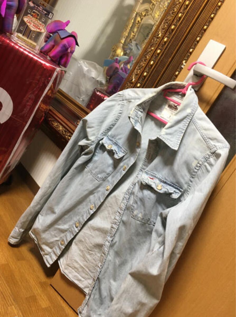レア HOLLISTER ホリスター デニムシャツ廃盤 完売人気商品 希少 稀少!!拍卖
