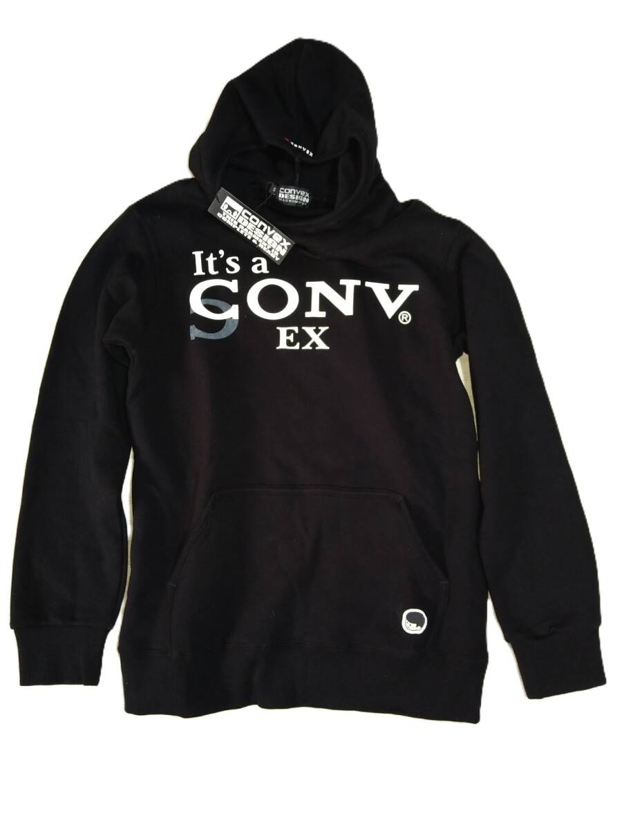 未着用●CONVEX コンベックス●パーカーS黒♪拍卖
