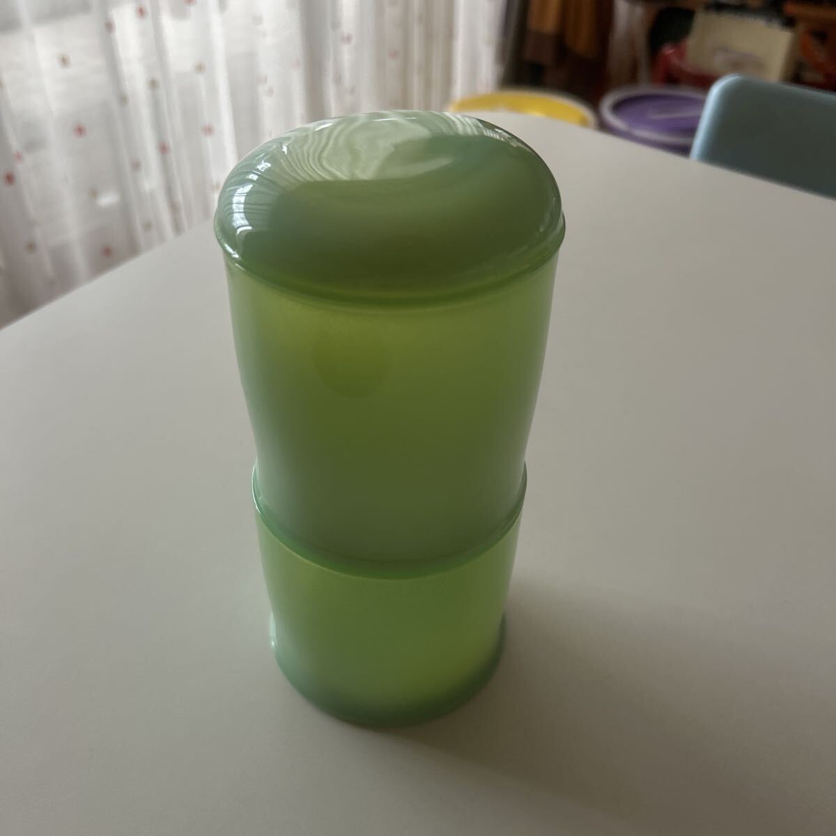 資生堂 花椿CLUB ミルクガラス 2段コットンキャリックス ノベルティ 状態良し ジェダイ拍卖