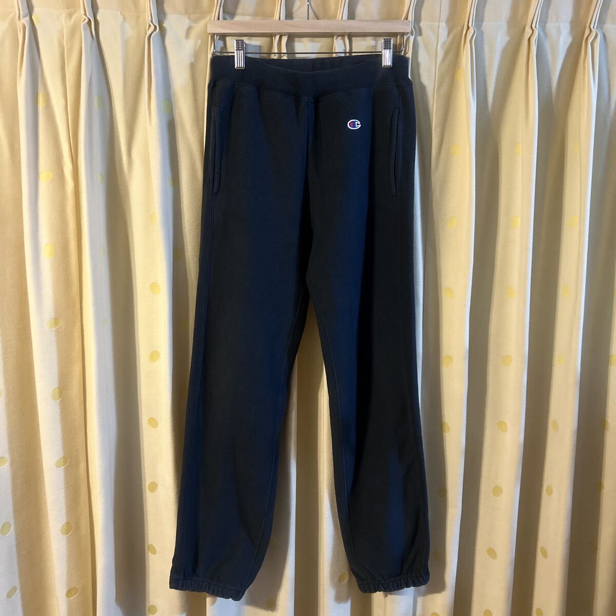 USA製 Champion チャンピオン 赤タグ 肉厚 スウェットパンツ ブラック サイズM拍卖