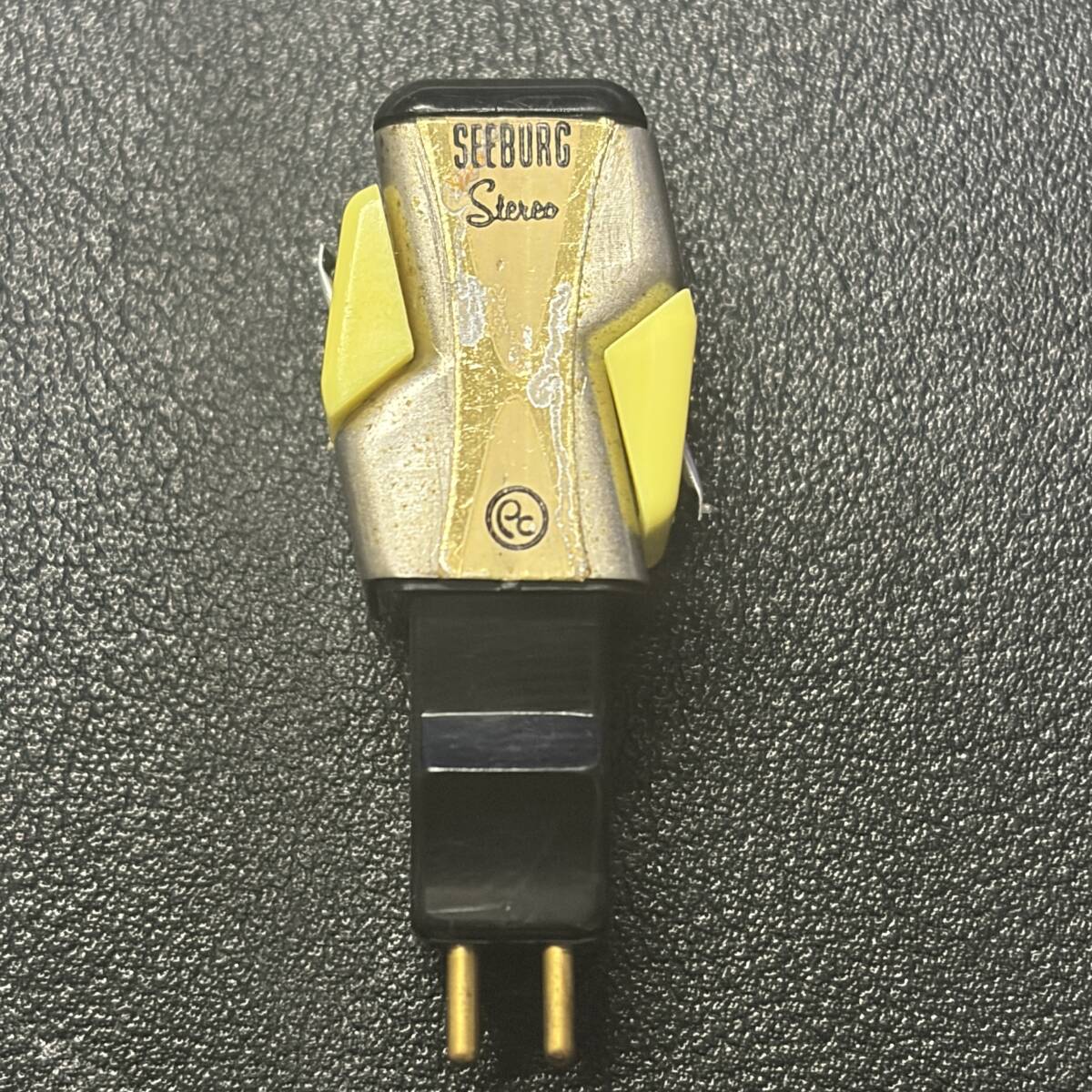 シーバーグ Seeburg ジュークボックス用 Jukebox 4728-D7/PR互換 中古カートリッジ+新品レコード針2本 黄色 1966-84年の機種用 送料無料 拍卖