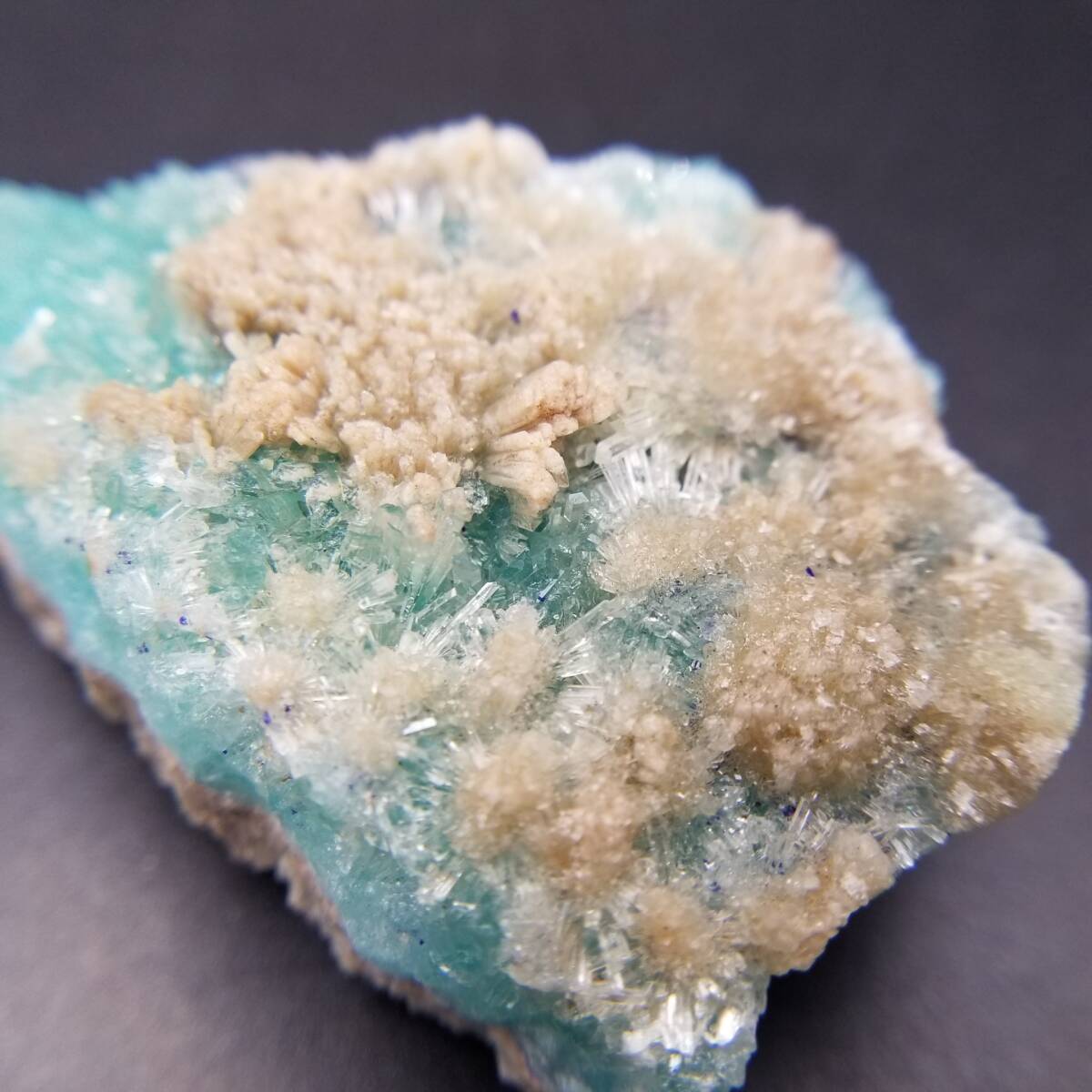 アフガニスタン産 アラゴナイト アズライト 共生鉱物 原石 鉱石 標本 5拍卖