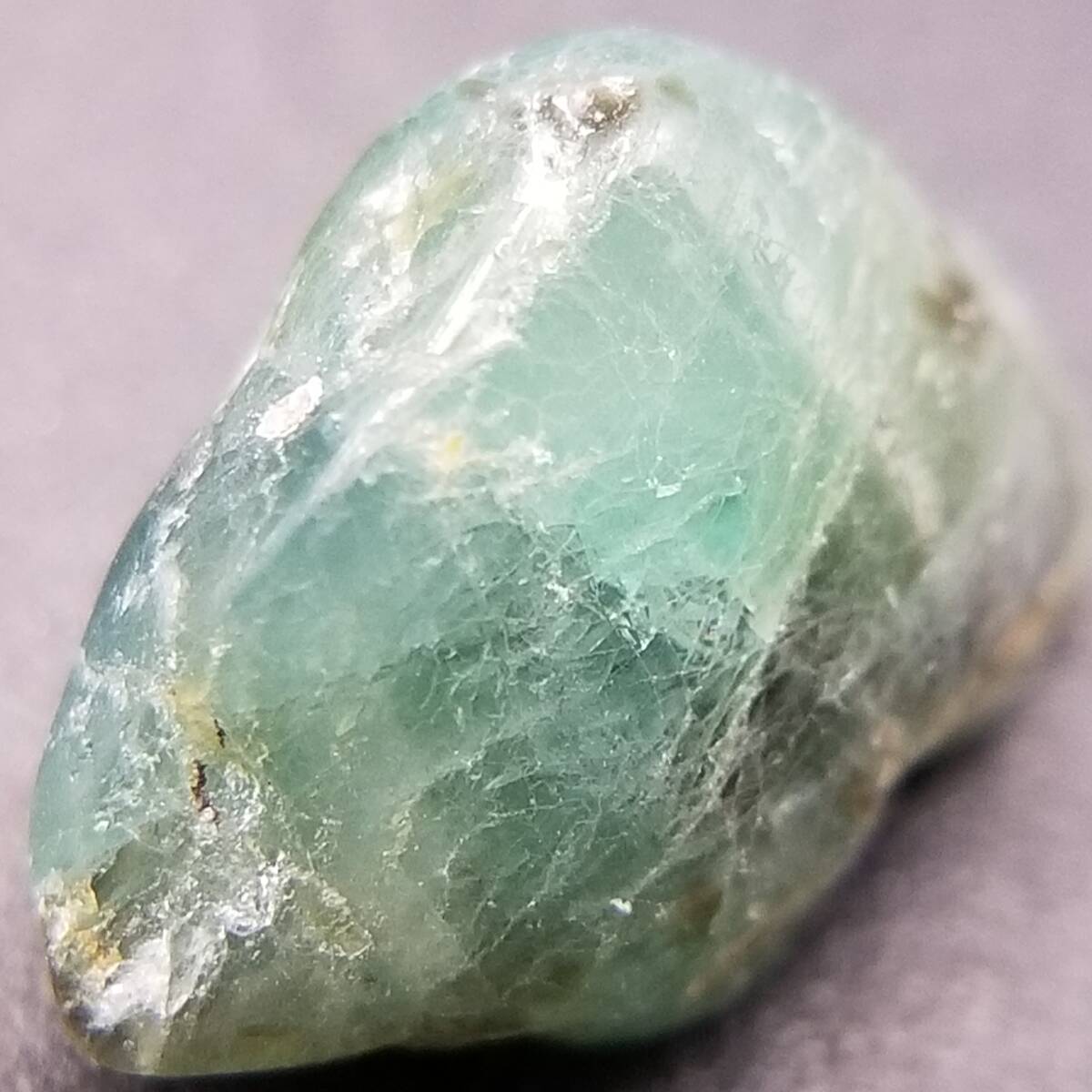 マダガスカル産 ブルーグリーン グランディディエライト 鉱物 原石 鉱石 標本 39拍卖