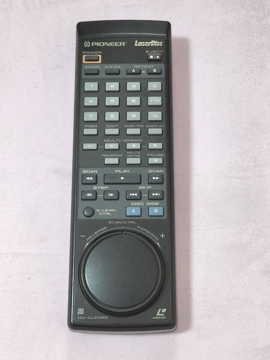 11c04 PIONEER パイオニア レーザーディスク リモコン CU-CLD092 赤外線発光確認済拍卖