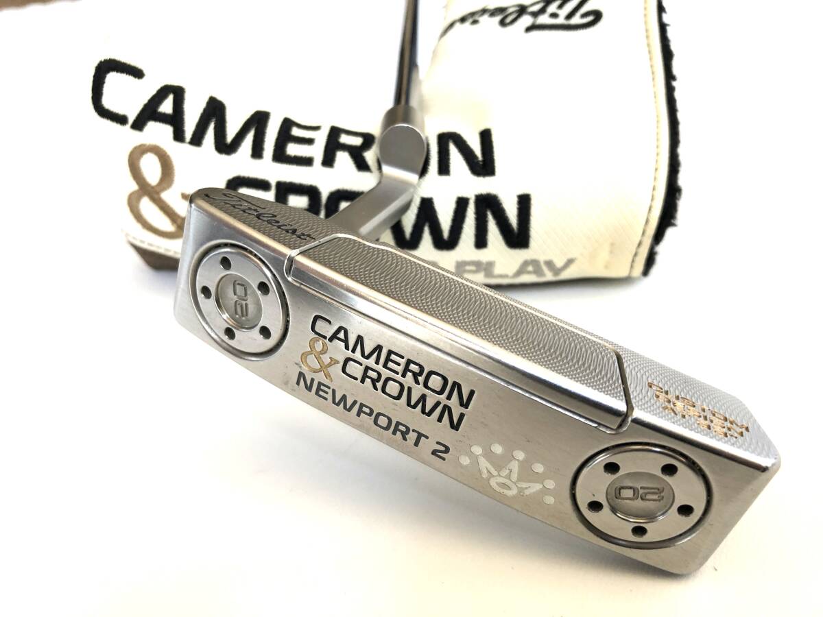 左 レフティ 貴重 スコッティキャメロン CAMERON&CROWN NEWPORT2 NP2 パター 33インチ 正規品 キャメロン&クラウン ニューポート2拍卖