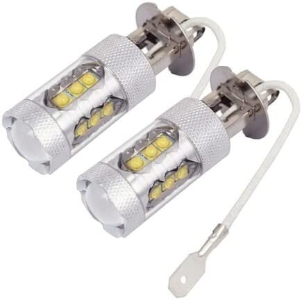 H3 H3a LED フォグ フォグランプ LEDバルブ 2個セット ホワイト 12V 24V 兼用 6000k 80W トラック プロフィア グランド 爆光 高輝度拍卖