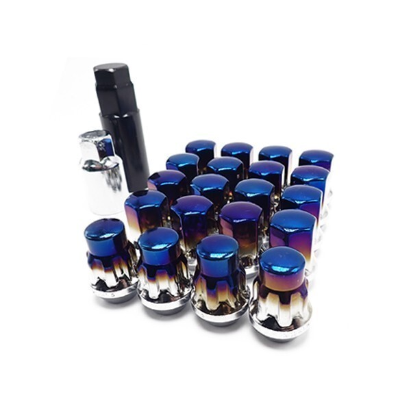 盗難防止 ロックナット付 スチール製 M12×P1.25 チタンブルー 袋ナット ラグナット ホイールナット 日産 スバル スズキ WRX 86 BRZ 他拍卖