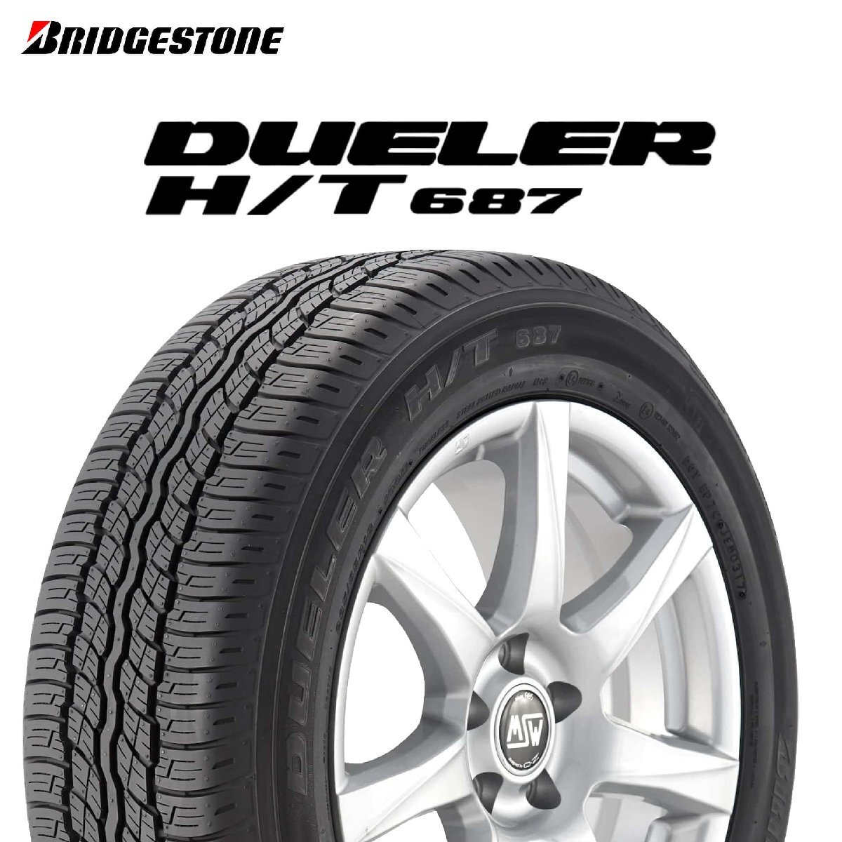 235/55R18 100H BRIDGESTONE DUELER H/T 687 タイヤ 24年製 日本製 新品拍卖