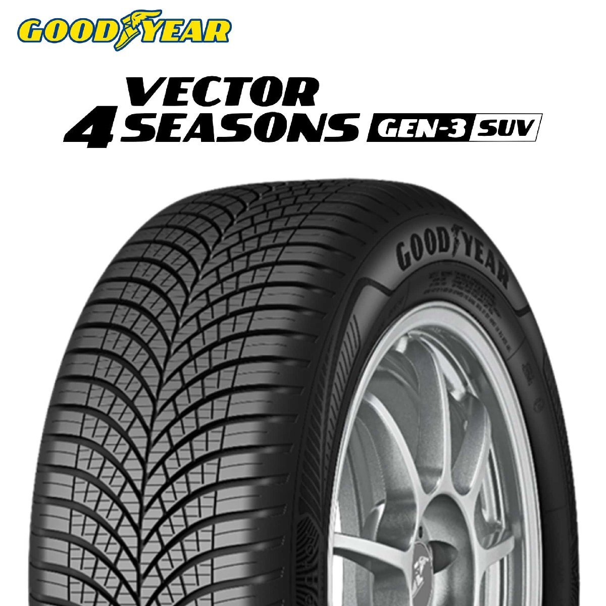 225/60R18 104W XL GOODYEAR Vector 4Seasons SUV Gen-3 タイヤ 25年製 新品拍卖