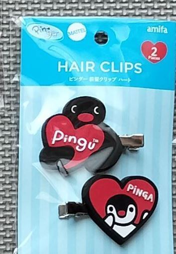未開封 キャラクター ピングー 前髪 髪留め コスメ hair clip クリップ ヘアークリップ ヘアクリップ ピンガ PINGU パターンb拍卖