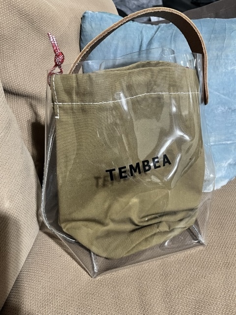 美品TEMBEAテンベアビニールバッグ布巾着拍卖