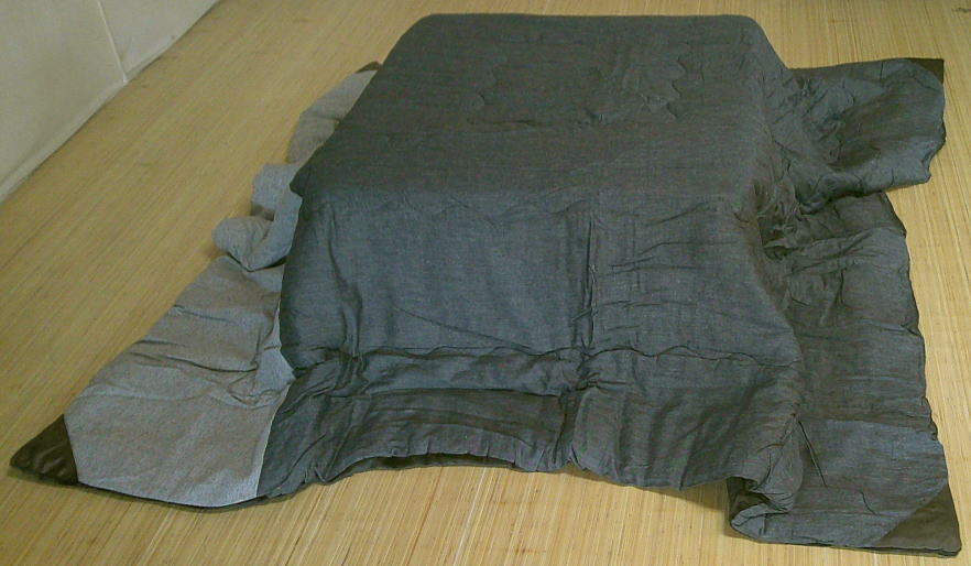 リバーシブルこたつ掛け布団190×190cmシュルス 色/ネイビー コタツ掛け布団拍卖