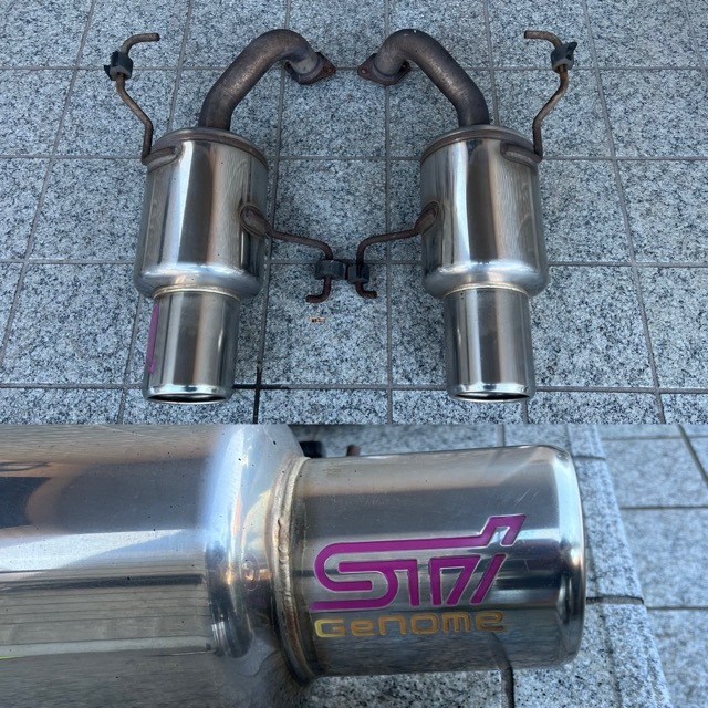 ★☆スバル レガシー BL9 BL5 BLE LEGACY用純正/社外STI GENOMEマフラー 2/2☆★拍卖