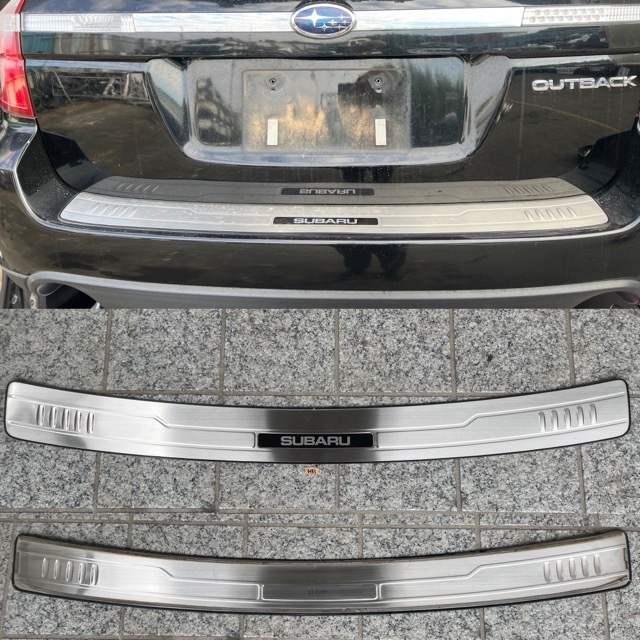 ★☆後期 スバル レガシー BP5 BL5 BP9 BPE BPH LEGACY用純正オプションOPTIONリアスカッフプレート 1/1☆★拍卖