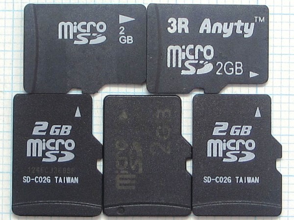 ★microSDカード 2GB 5枚 中古 ★送料85円・185円拍卖