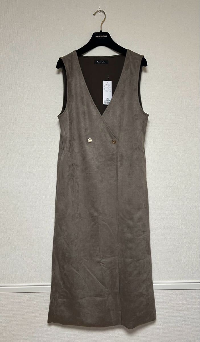 【未使用品】Anne Coquine/アンコキーヌ/ノースリーブワンピース/size S/トープ拍卖