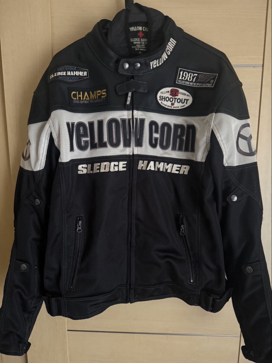 イエローコーン メッシュジャケット 3L プロテクター付 ブラック BB-9104拍卖