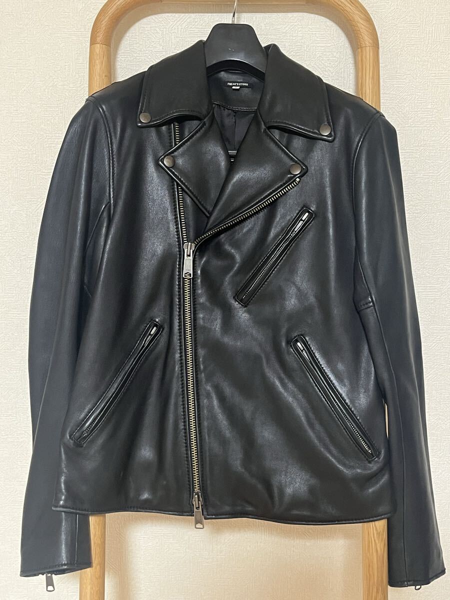 フリークスストア 羊革 ラムレザー ライダース ダブルライダース ライダースジャケット レザージャケット 本革拍卖