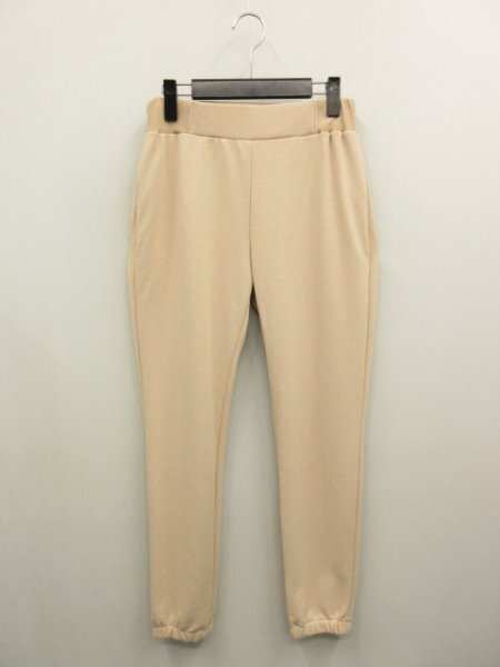 エッセンシャルESSENTIAL★参考定価¥19800(税込)ロゴ刺繍入り 裏毛スウェットイージーパンツ◆サイズ38拍卖