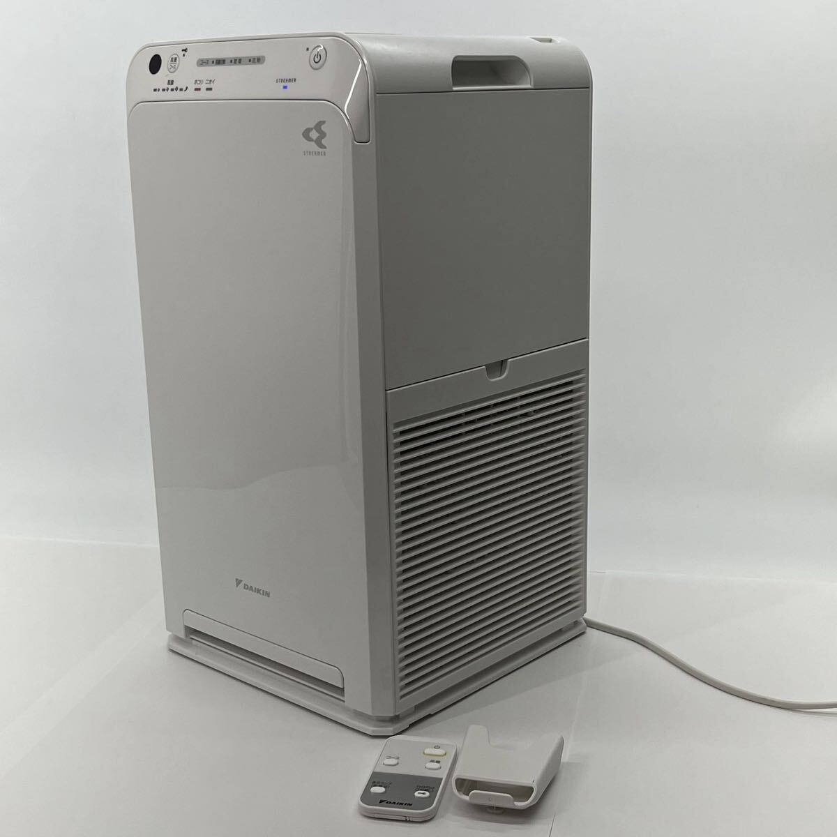 空気清浄機 MC55X-W ストリーマ 2021年製 リモコン付き 説明書 家電製品 ホワイト 動作品 【5103-140】拍卖