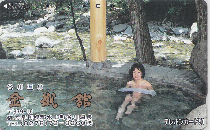 谷川温泉 金盛館/女性入浴【テレカ】F. 9.26 ★送料最安75円~拍卖