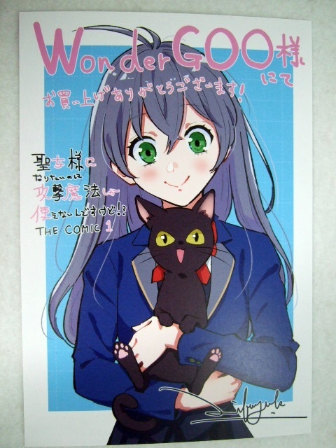 ワンダーグー 限定 聖女様になりたいのに攻撃魔法しか使えないんですけど!? 1巻 ポストカード 251102 特典 WonderGOO 非売品 久保田美冬拍卖
