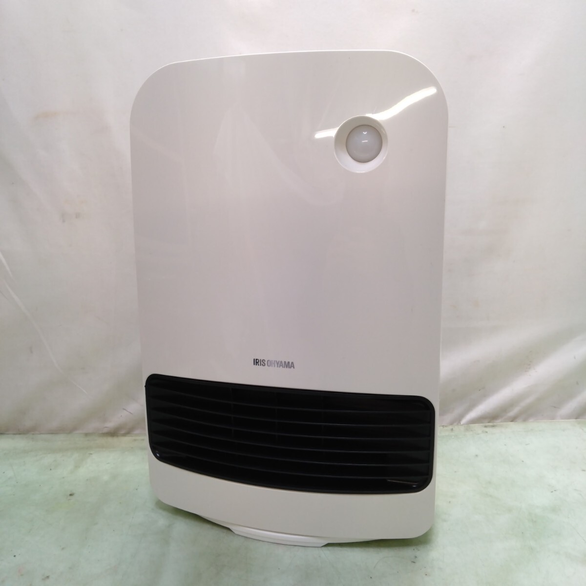 IRIS OHYAMA/アイリスオーヤマ 人感センサー付 大風量 セラミック ファンヒーター KJCH-12TD5-W 洗面所 トイレ ミニヒーター拍卖