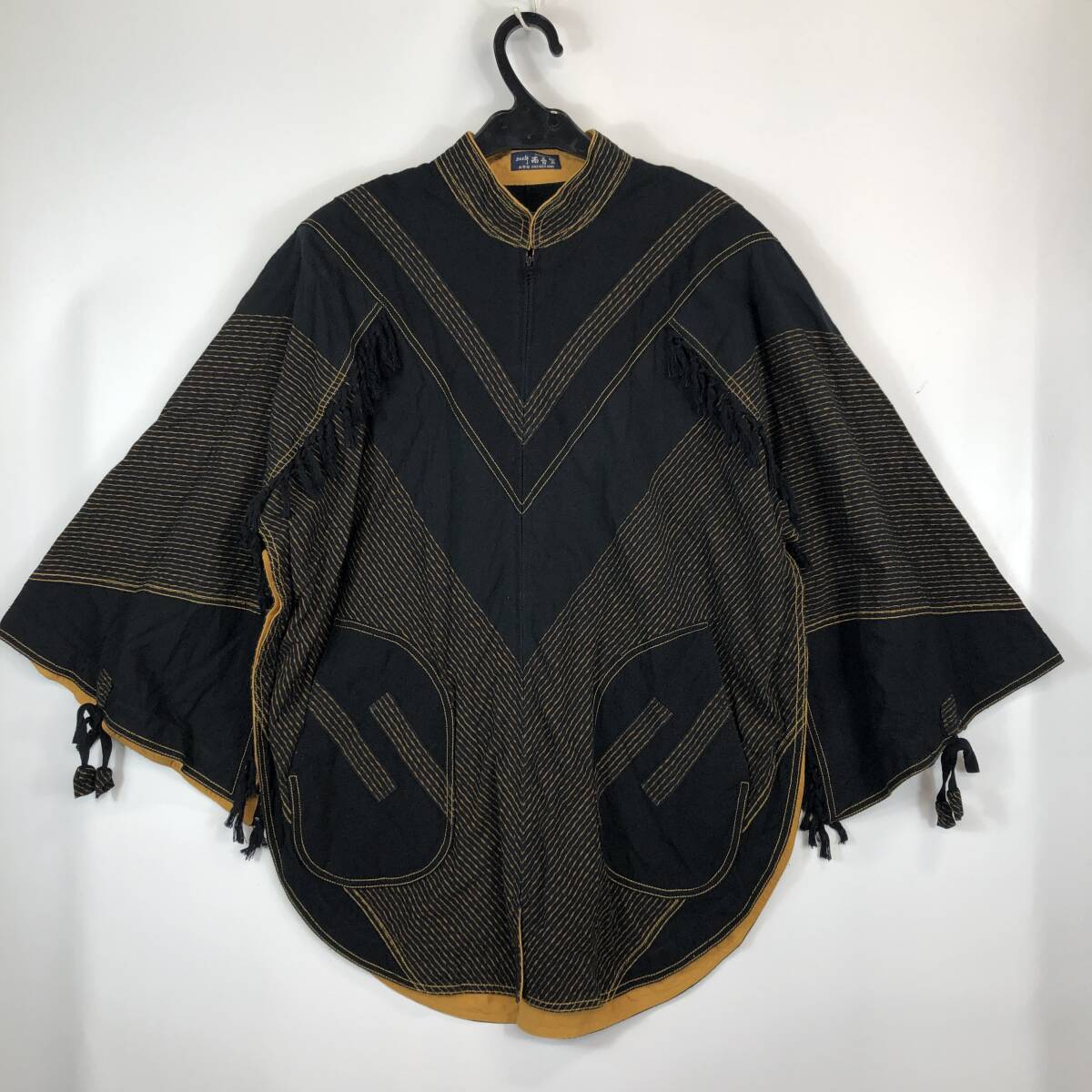 未使用 NISHOUDO 久留米絣 ニショウドウ 而青堂 太宰府 かすり ジップジャケット 日本製拍卖