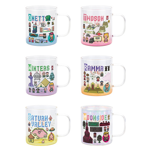 一番くじ MOTHER2 ギーグの逆襲 C賞 まちのおみやげガラスマグカップ 全6種セット◆新品Ns拍卖